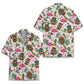Tropical Island Tiki Flamingo Aloha Hawaiian Shirt For Beach Days, Summer Outings, And Thoughtful Gift Giving