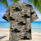 Camo Military Tank Hawaiian Shirt For Beach Days, Summer Outings, And Thoughtful Gift Giving