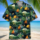 Camping Alien Relaxing Campfire Hawaiian Shirt For Poolside Gathering, Cruise Journey, And Outdoor Comfort