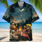 Camping Bigfoot Bear Sloth Flamingo Hawaiian Shirt For Outdoor Event, Family Vacation, And Relaxed Summer Style