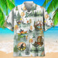 Camping Bigfoot Hawaiian Shirt For Resort Trips, Coastal Parties, And Warm Weather Style