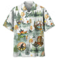 Camping Bigfoot Hawaiian Shirt For Resort Trips, Coastal Parties, And Warm Weather Style