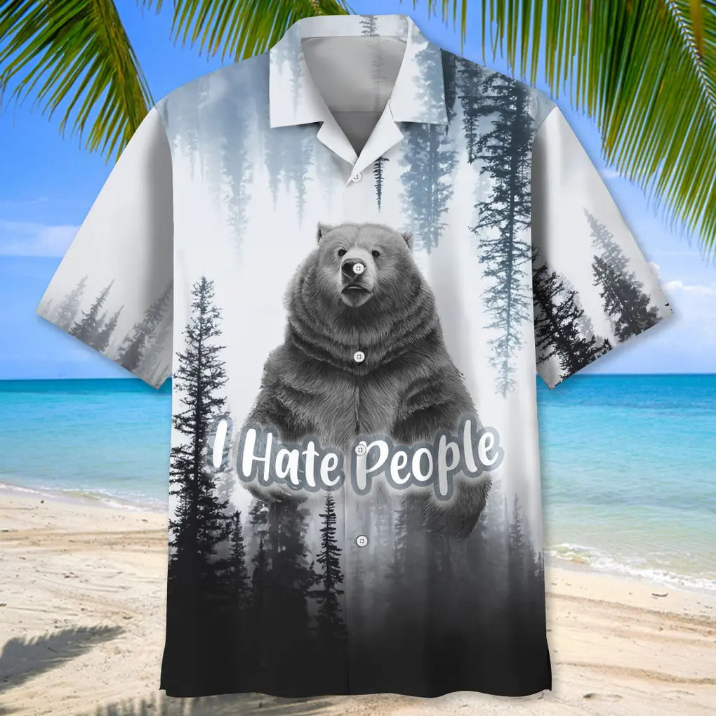 Camping Introvert Humor Hawaiian Shirt For Hobby Lovers, Coastal Trips, And Relaxed Everyday Wear