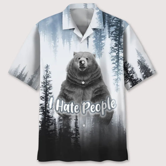 Camping Introvert Humor Hawaiian Shirt For Hobby Lovers, Coastal Trips, And Relaxed Everyday Wear