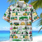 Camping Creative Pattern Hawaiian Shirt For Beach Days, Summer Outings, And Thoughtful Gift Giving