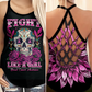 Cancer Strength And Support Hollow Tank Top For Community Events And Positive Support