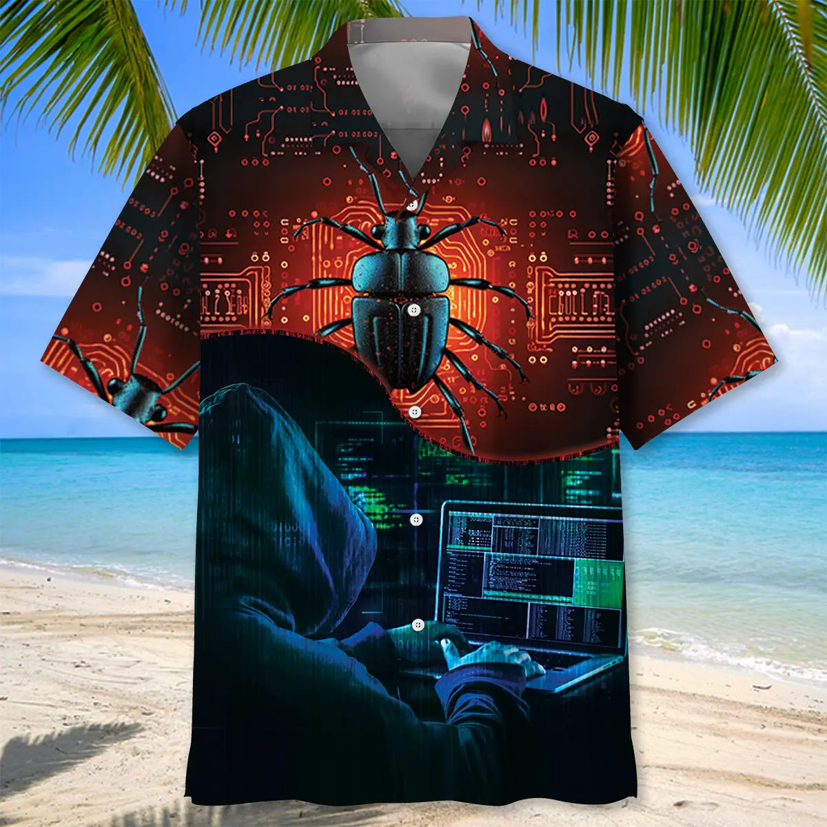 Programming Bug Humor Hawaiian Shirt For Cruise Journey And Weekend Wear