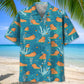 Capybara Orange Hawaiian Shirt For Summer Vacation, Beach Travel, And Casual Wear