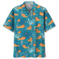 Capybara Orange Hawaiian Shirt For Summer Vacation, Beach Travel, And Casual Wear