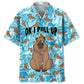 Playful Capybara Hawaiian Shirt For Island Vacations, Resort Wear, And Relaxed Seasonal Style
