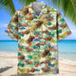 Tropical Capybara Hawaiian Shirt For Summer Vacation, Beach Travel, And Casual Wear