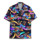 Galaxy Island Raccoon Aloha Hawaiian Shirt For Resort Trips, Coastal Parties, And Warm Weather Style