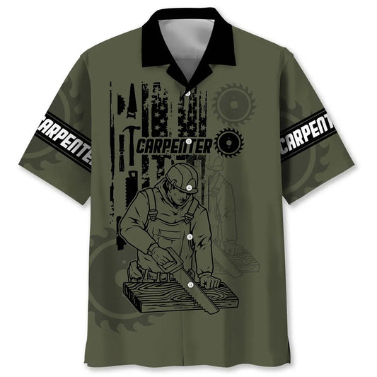 Carpenter Proud Hawaiian Shirt For Beach Travel And Daily Summer Wear