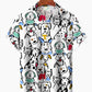 Summer Cartoon Animal Puppy Beach Hawaiian Shirt For Beach Days, Summer Outings, And Thoughtful Gift Giving