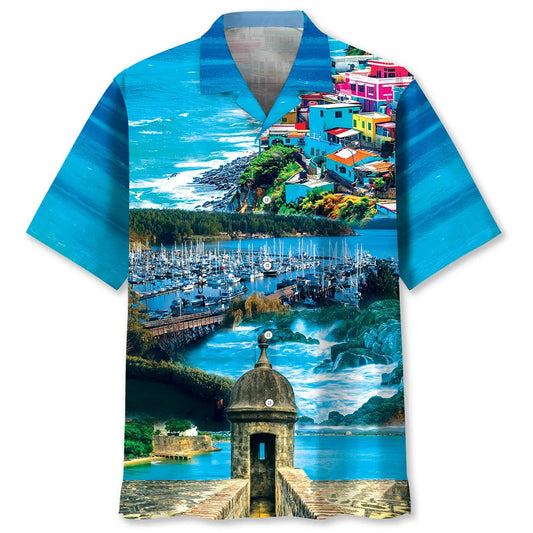 Castillo San Felipe Del Morro Hawaiian Shirt For Resort Escape And Weekend Wear