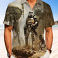 Vintage Creative Galactic Space Adventure Hawaiian Shirt For Beach Days, Summer Outings, And Thoughtful Gift Giving