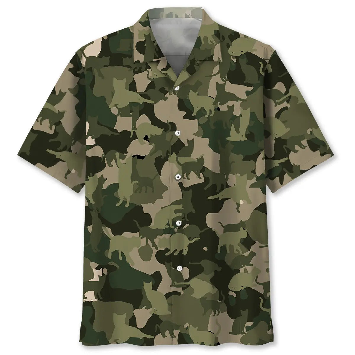 Cat Pattern Hawaiian Shirt For Island Vacations, Resort Wear, And Relaxed Seasonal Style
