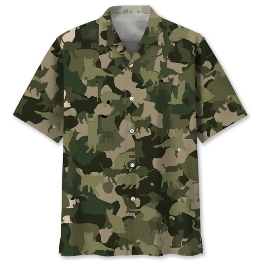 Cat Pattern Hawaiian Shirt For Island Vacations, Resort Wear, And Relaxed Seasonal Style