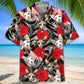 Cat Rose Hawaiian Shirt For Coastal Travel, Casual Events, And Comfortable Summer Wear