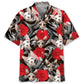 Cat Rose Hawaiian Shirt For Coastal Travel, Casual Events, And Comfortable Summer Wear