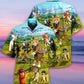 Golf Cats Play Hawaiian Shirt Design Detail For Beach Days And Holiday Travel