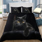 Cute Black Cat Bedding Cover For Pet Lover Bedroom Decor