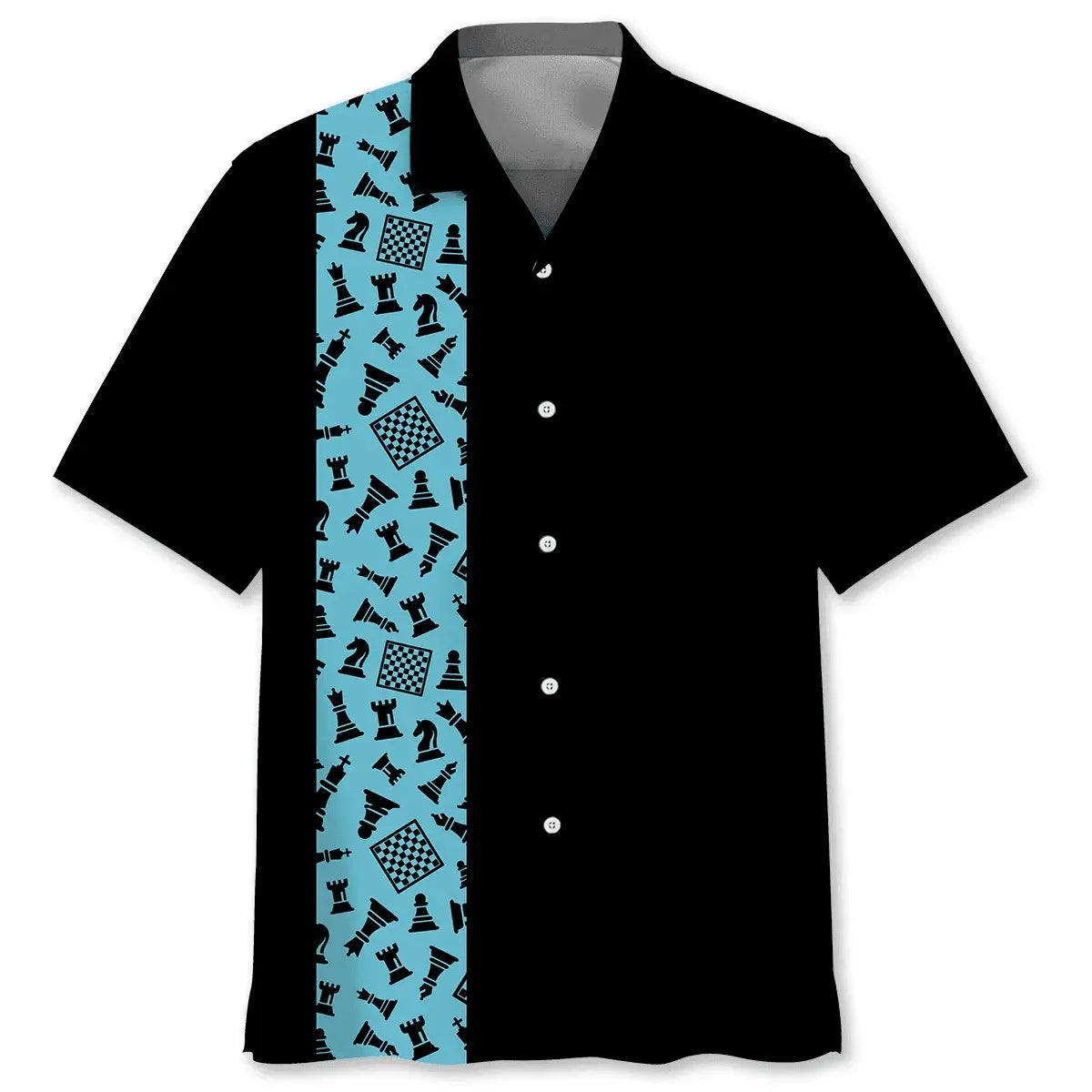 Chess Blue Hawaiian Shirt For Beach Days, Summer Outings, And Thoughtful Gift Giving