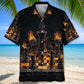 Chess Flames Gothic Hawaiian Shirt
