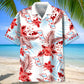 Chicago Proud Hawaiian Shirt For Summer Vacation, Beach Travel, And Casual Wear