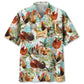 Chicken Creative Pattern Hawaiian Shirt For Tropical Holidays, Outdoor Gatherings, And Everyday Comfort