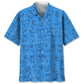 Tropical Chihuahua Blue Hawaiian Shirt For Resort Trips, Coastal Parties, And Warm Weather Style