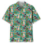Chihuahua Beach Hawaiian Shirt For Summer Vacation, Beach Travel, And Casual Wear