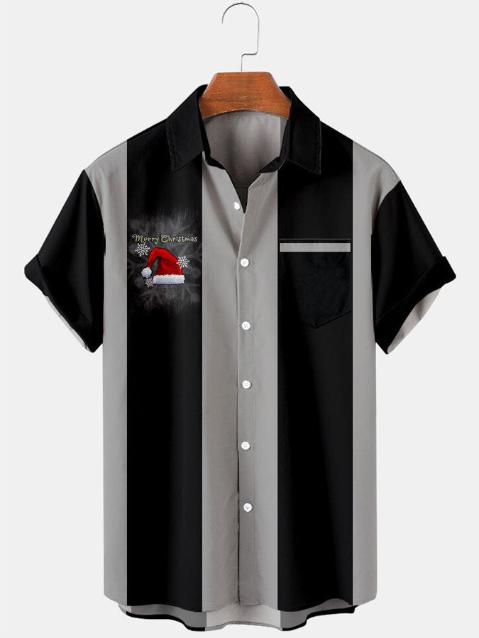 Christmas Themed Hawaiian Shirt For Coastal Travel, Casual Events, And Comfortable Summer Wear