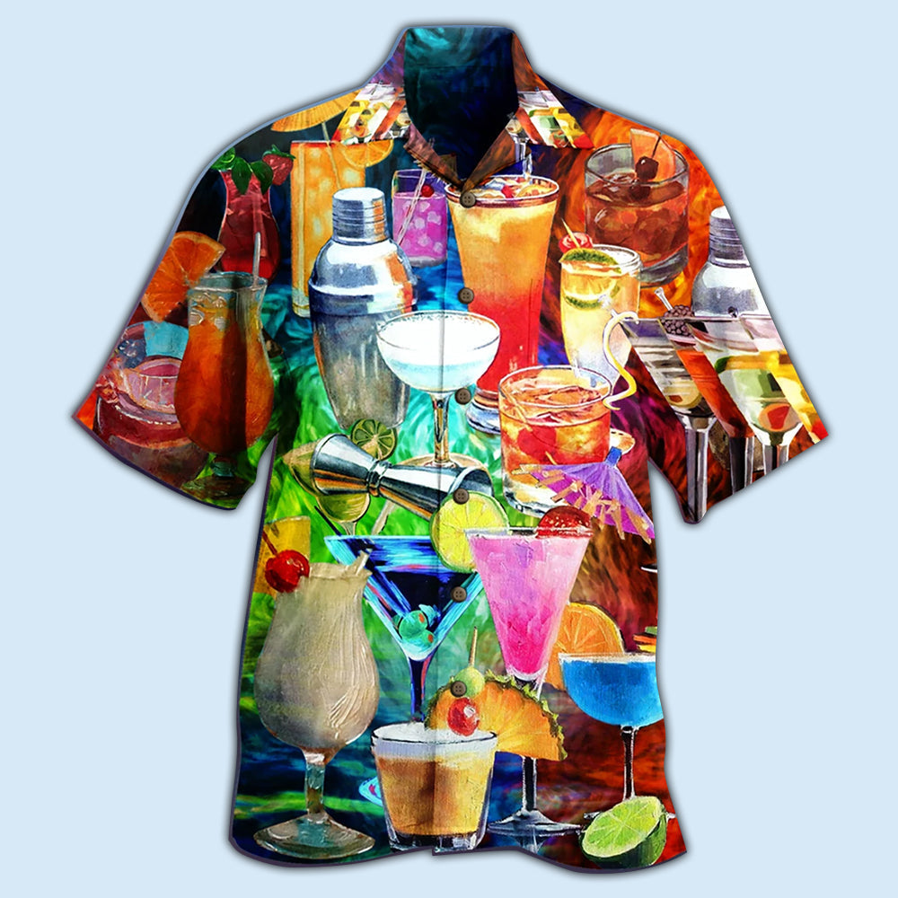 Fruit Cocktail Hawaiian Shirt Design Detail For Sunny Adventures And Casual Wear