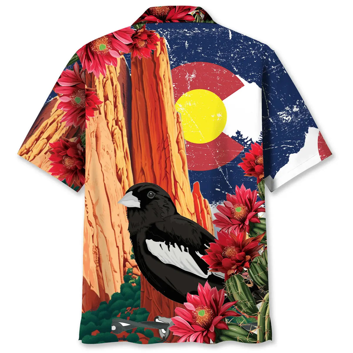 Colorado Desert Hawaiian Shirt For Tropical Holidays, Outdoor Gatherings, And Everyday Comfort