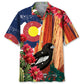 Colorado Desert Hawaiian Shirt For Tropical Holidays, Outdoor Gatherings, And Everyday Comfort