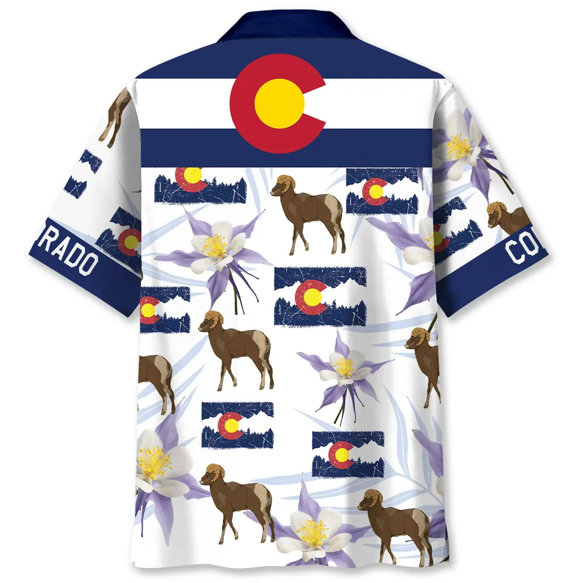 Colorado Heritage Proud Hawaiian Shirt For Tropical Holidays, Outdoor Gatherings, And Everyday Comfort