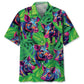 Creative Colorful Graffiti Pig Hawaiian Shirt For Summer Vacation, Beach Travel, And Casual Wear