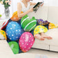 Colorful Easter Egg Pattern Flannel Blanket For Cozy Bedroom Sofa Decor