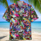 Colorful Horse Harness Racing Hawaiian Shirt For Island Vacations, Resort Wear, And Relaxed Seasonal Style