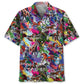 Colorful Horse Harness Racing Hawaiian Shirt For Island Vacations, Resort Wear, And Relaxed Seasonal Style