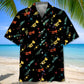 Colorful Star Trumpet Hawaiian Shirt For Resort Trips, Coastal Parties, And Warm Weather Style