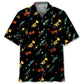 Colorful Star Trumpet Hawaiian Shirt For Resort Trips, Coastal Parties, And Warm Weather Style