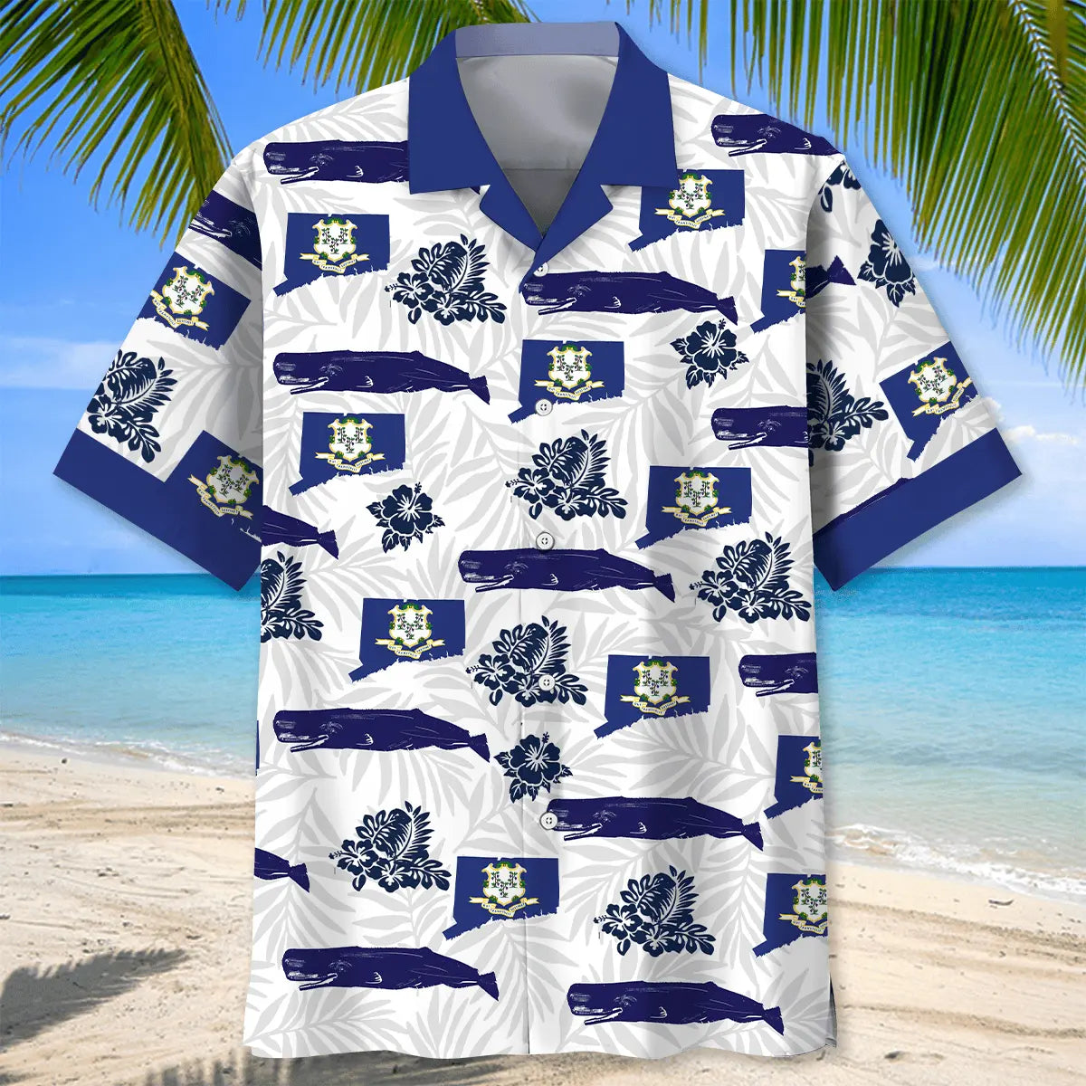 Connecticut State Proud Hawaiian Shirt For Coastal Adventure, Beach Party, And Vacation Outfit