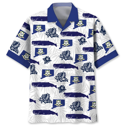 Connecticut State Proud Hawaiian Shirt For Tropical Retreat And Island Inspired Style
