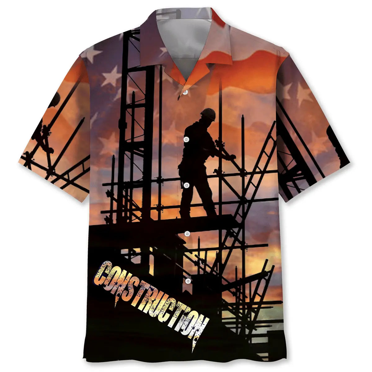 Construction Worker Of July Proud Hawaiian Shirt For Family Vacation And Daily Summer Wear