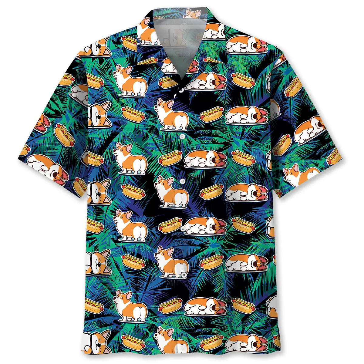 Corgi Hotdog Hawaiian Shirt For Resort Trips, Coastal Parties, And Warm Weather Style