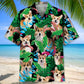 Tropical Corgi Hawaiian Shirt For Summer Vacation, Beach Travel, And Casual Wear