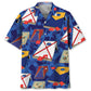 American Cornhole Blue Hawaiian Shirt For Heritage Inspired Events, Beach Travel, And Thoughtful Gifting