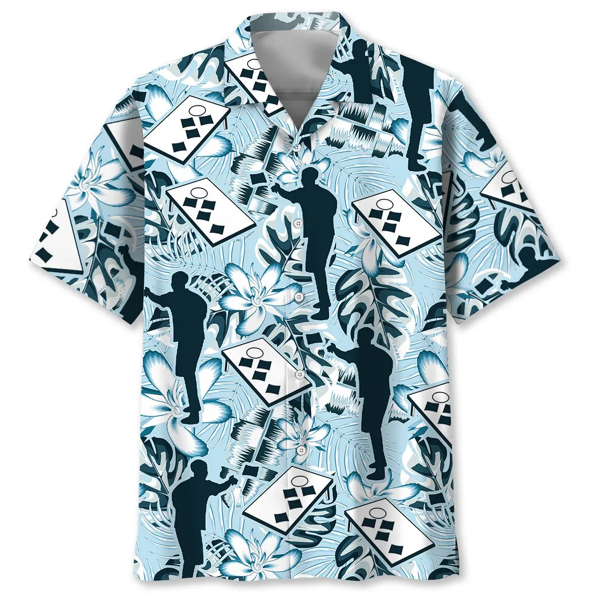 Hawaiian Shirt / Adults / S Cornhole Player Hawaiian Shirt